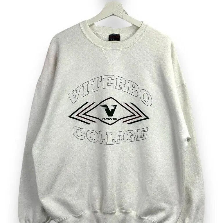 Vintage 90s Viterbo College Hawks Collegiate Spellout - Adult & Kids T-Shirts, Sweatshirts & Hoodies apparel design preview 1