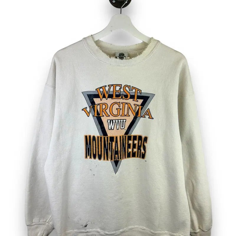 Vintage 90s West Virginia Mountaineers Collegiate - Adult & Kids T-Shirts, Sweatshirts & Hoodies apparel design preview 1