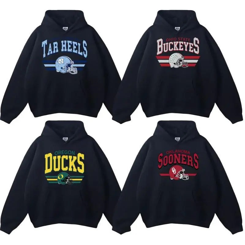 Vintage All Football Teams Black Classic Casual Sport - Adult & Kids T-Shirts, Sweatshirts & Hoodies apparel design preview 1