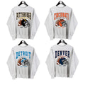 Vintage All Teams Football Ash Grey Hometown Thowback - Adult & Kids T-Shirts, Sweatshirts & Hoodies apparel design preview 1
