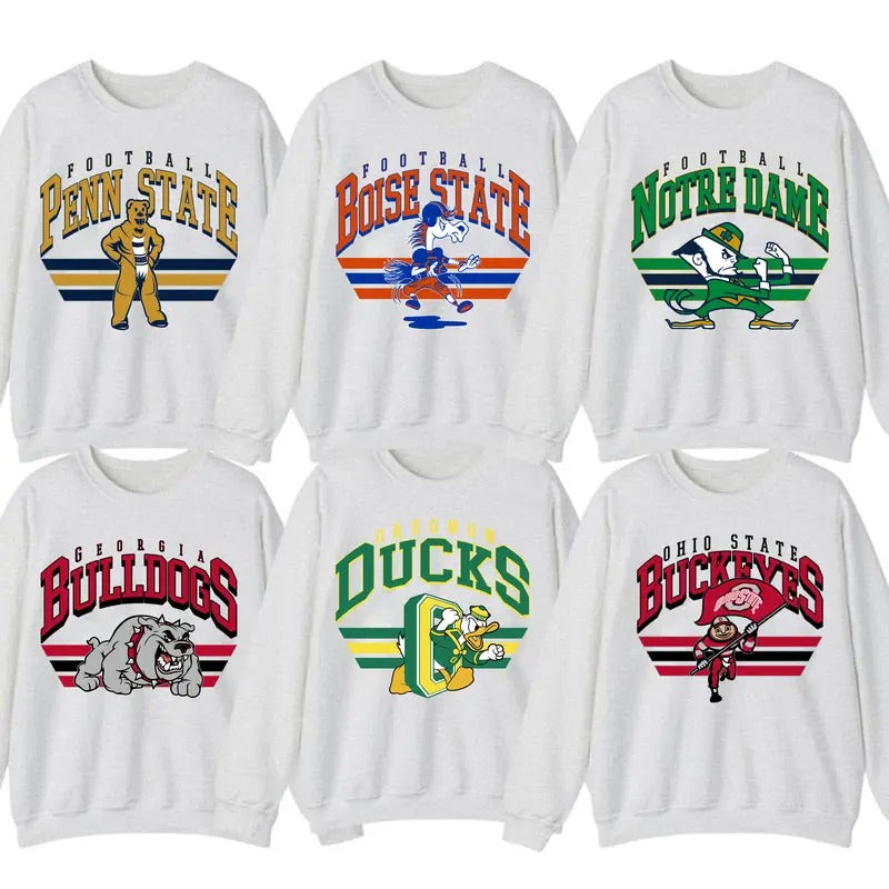Vintage All Teams Football Sweatshirtstyle{N002}2 - Adult & Kids T-Shirts, Sweatshirts & Hoodies apparel design preview 1