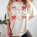 Vintage Baseball Bow Coquette - Adult & Kids T-Shirts, Sweatshirts & Hoodies apparel design preview 1