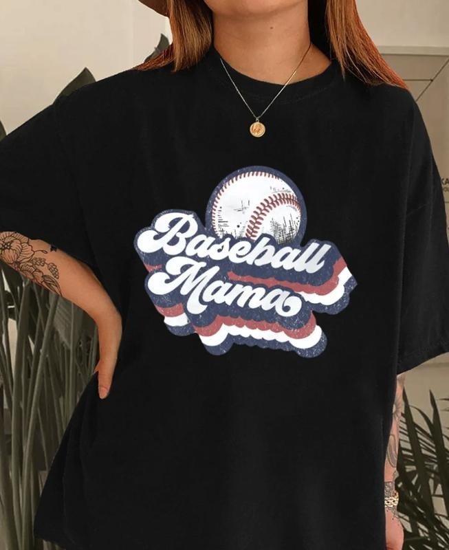 Vintage Baseball Mama Boy Lover Game Day Sport - Adult & Kids T-Shirts, Sweatshirts & Hoodies apparel design preview 1