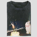 Vintage Bunny Cute Rabbit Celebration Whimsical Party - Adult & Kids T-Shirts, Sweatshirts & Hoodies apparel design preview 1
