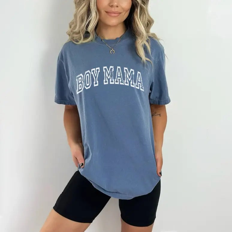 Vintage Boy Mama - Adult & Kids T-Shirts, Sweatshirts & Hoodies apparel design preview 1