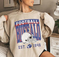 Vintage Buffalo Football Retro 90s Fan Sport - Adult & Kids T-Shirts, Sweatshirts & Hoodies apparel design preview 1