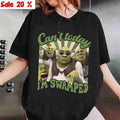 Vintage Can'T Today I'M Swamped Shrek Funny Trending - Adult & Kids T-Shirts, Sweatshirts & Hoodies apparel design preview 1