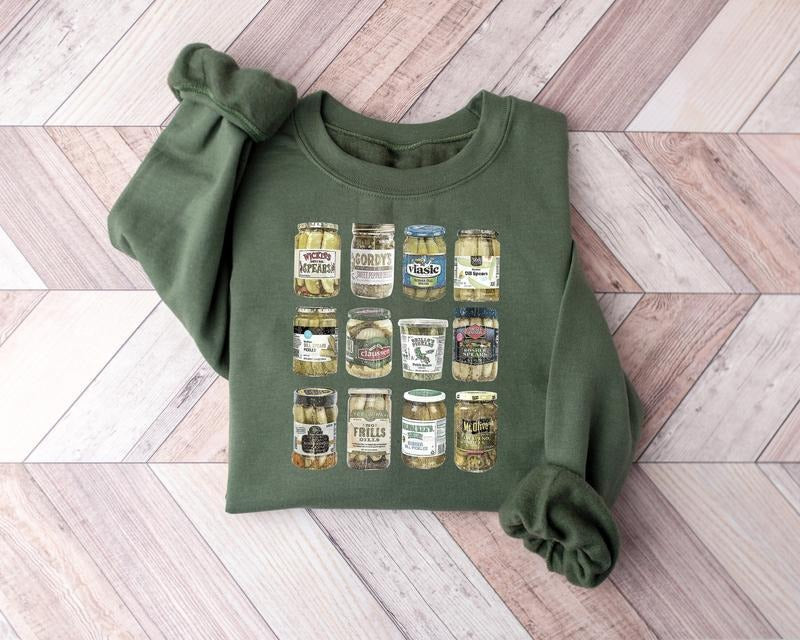 Vintage Canned Pickles Pickle Viral Lovers Canning - Adult & Kids T-Shirts, Sweatshirts & Hoodies apparel design preview 1