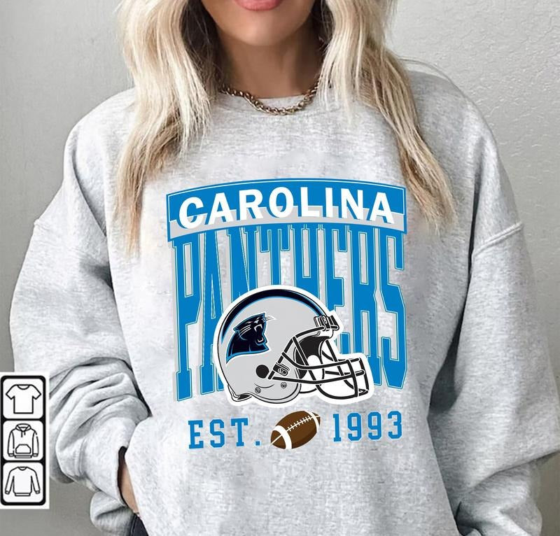 Vintage Carolina Football Fan - Adult & Kids T-Shirts, Sweatshirts & Hoodies apparel design preview 1