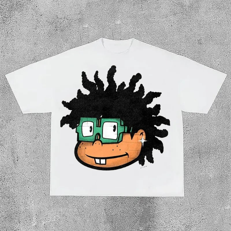 Vintage Cartoon Avatar Print Cotton - Adult & Kids T-Shirts, Sweatshirts & Hoodies apparel design preview 1