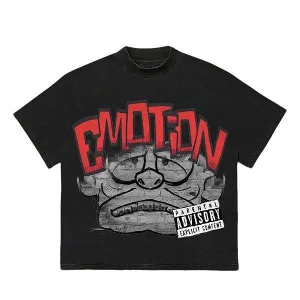Vintage Cartoon Monster Emotion Cotton T - Adult & Kids T-Shirts, Sweatshirts & Hoodies apparel design preview 1