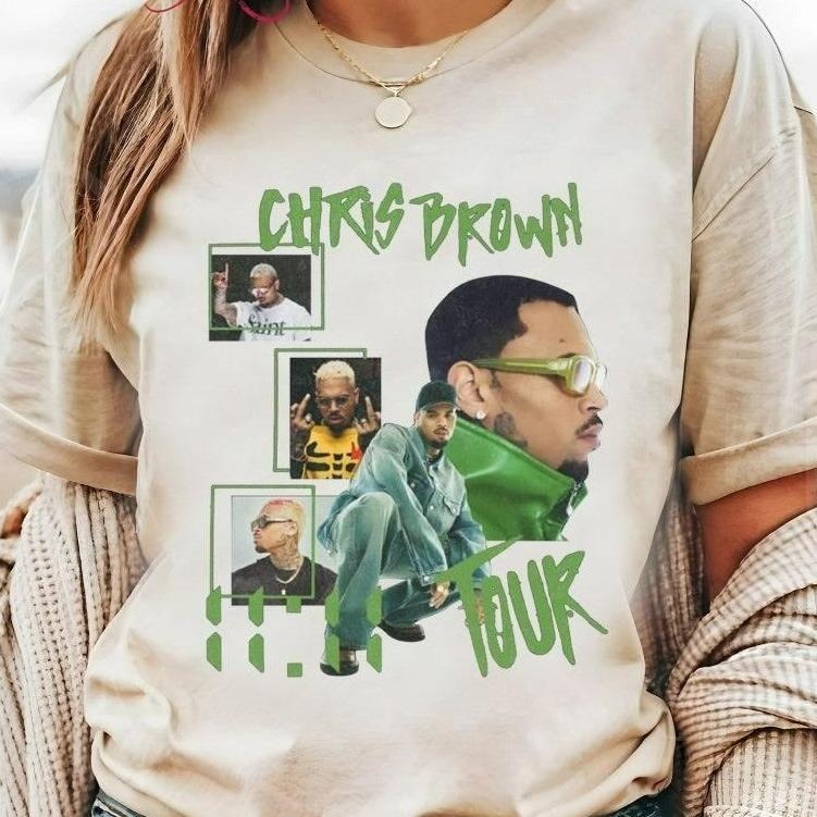 Vintage Chris Brown 1111 Tour 2024 11 Fan Classic Fit - Adult & Kids T-Shirts, Sweatshirts & Hoodies apparel design preview 1