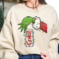 Vintage Grnnch Hand Holding Diet Coke Funny Drinking - Adult & Kids T-Shirts, Sweatshirts & Hoodies apparel design preview 1