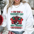 Vintage Michael Myers Naughty List I Regret Nothing - Adult & Kids T-Shirts, Sweatshirts & Hoodies apparel design preview 1