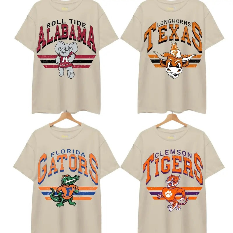 Vintage College NCAA All Teams Classic Sport Cotton - Adult & Kids T-Shirts, Sweatshirts & Hoodies apparel design preview 1