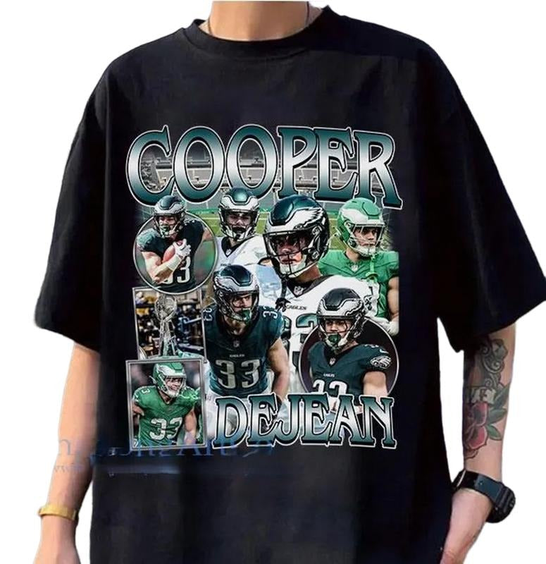 Vintage Cooper DeJean Football Classic 90s Fan - Adult & Kids T-Shirts, Sweatshirts & Hoodies apparel design preview 1