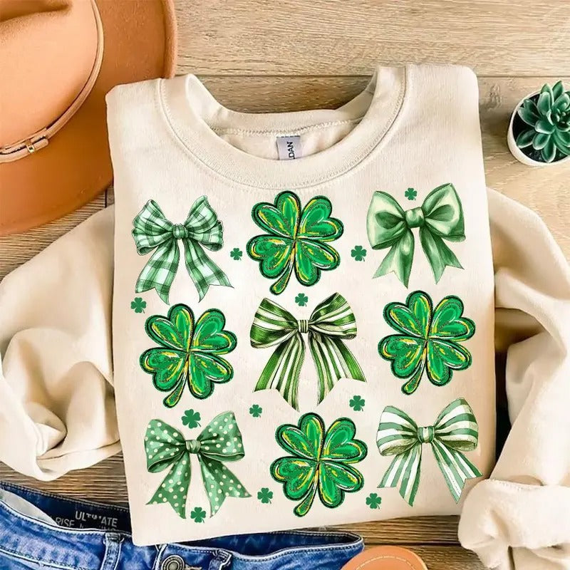 Vintage Coquette Patrick'S Day St. Irish Patrick - Adult & Kids T-Shirts, Sweatshirts & Hoodies apparel design preview 1