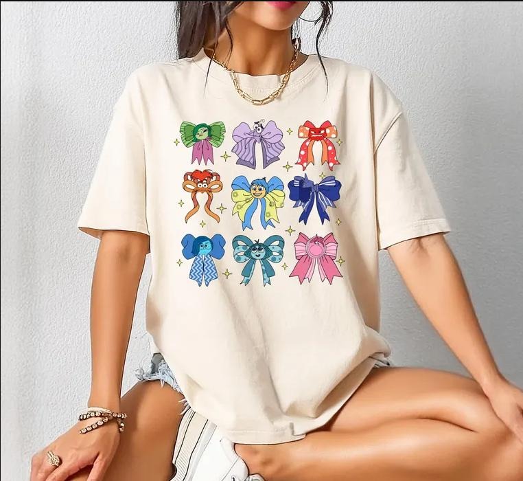 Vintage Cute Coquette Bows Mix Emotions 'S Okay Feel - Adult & Kids T-Shirts, Sweatshirts & Hoodies apparel design preview 1