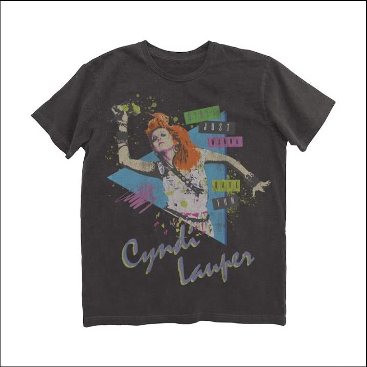 Vintage Cyndi Lauper Just Wanna Have Fun 80S Music - Adult & Kids T-Shirts, Sweatshirts & Hoodies apparel design preview 1