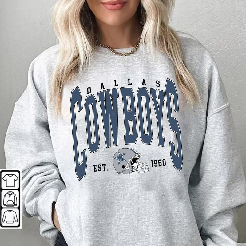 Vintage Dallas Football Cowboy - Adult & Kids T-Shirts, Sweatshirts & Hoodies apparel design preview 1