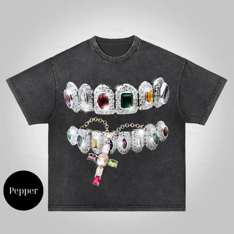 Vintage Diamond Cross Brace Y2k Medium Cotton Short - Adult & Kids T-Shirts, Sweatshirts & Hoodies apparel design preview 1