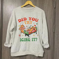 Vintage Did You Try Icing Funny Nurse Gingerbread - Adult & Kids T-Shirts, Sweatshirts & Hoodies apparel design preview 1