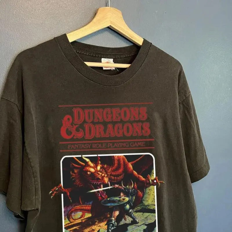 Vintage Dungeons Dragons 1974 DnD Dungeon Master - Adult & Kids T-Shirts, Sweatshirts & Hoodies apparel design preview 1