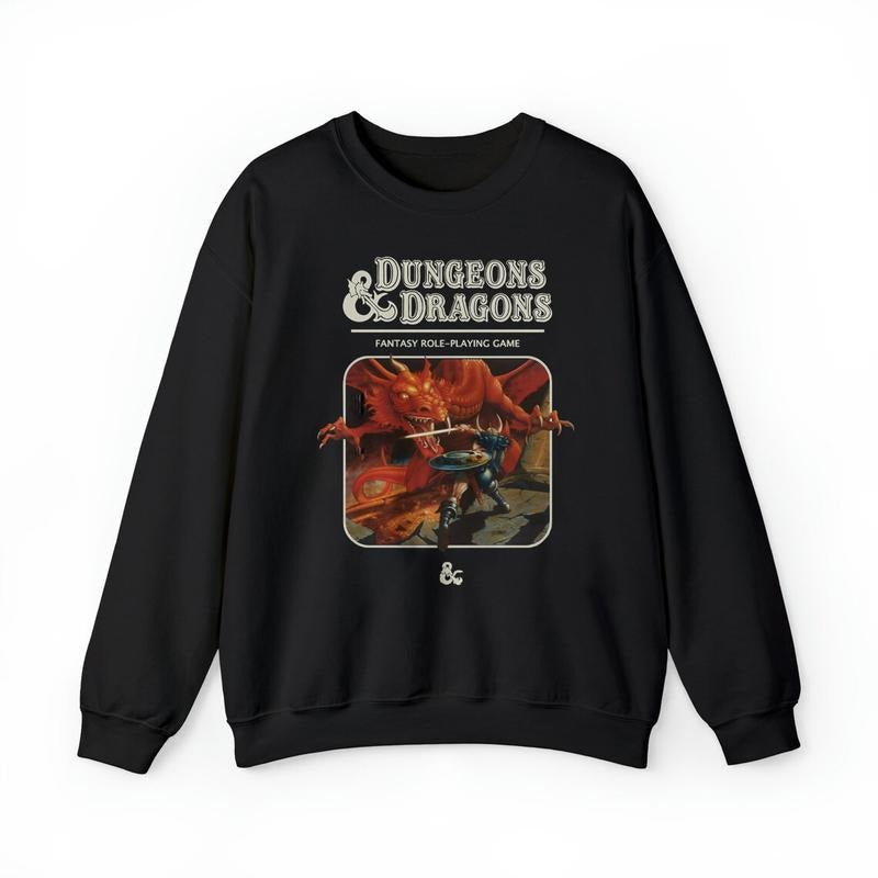 Vintage Dungeons Dragons 1974 DnD Dungeon Master - Adult & Kids T-Shirts, Sweatshirts & Hoodies apparel design preview 1