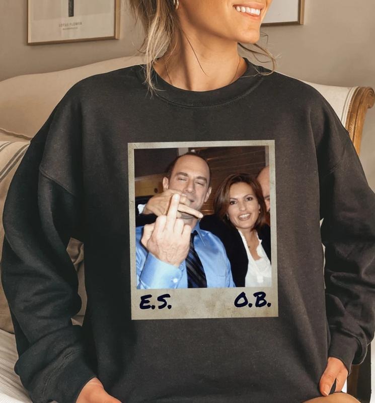 Vintage Elliot Stabler Olivia Benson - Adult & Kids T-Shirts, Sweatshirts & Hoodies apparel design preview 1