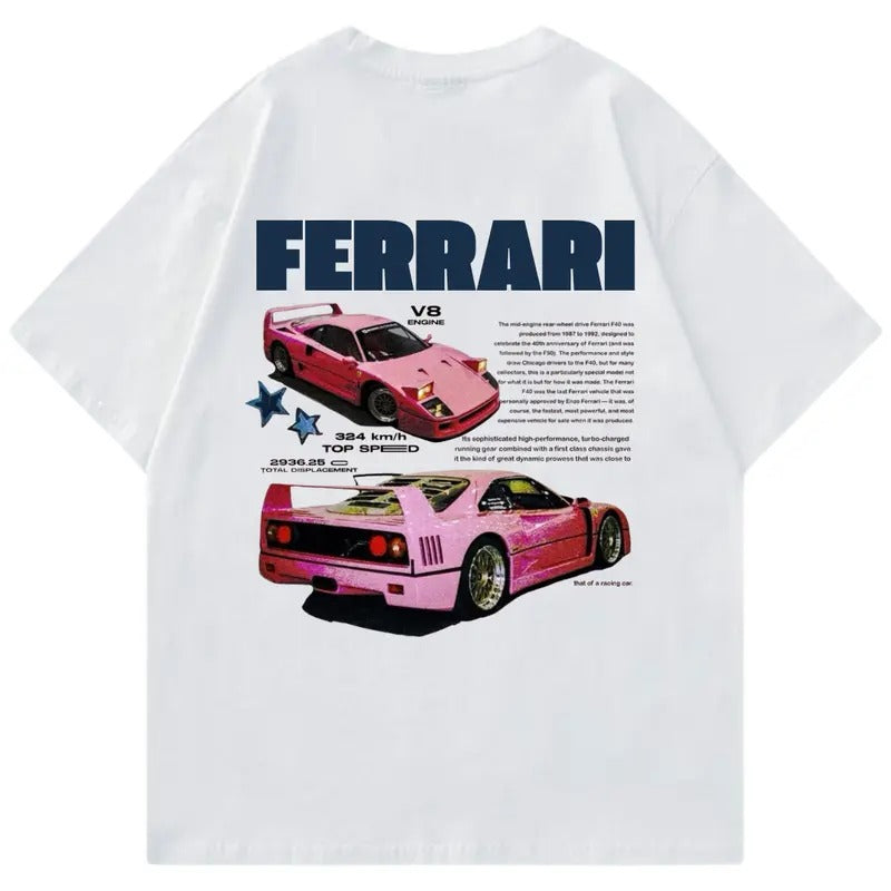 Vintage Ferrarii F40 Supercar Car Enthusiast - Adult & Kids T-Shirts, Sweatshirts & Hoodies apparel design preview 1