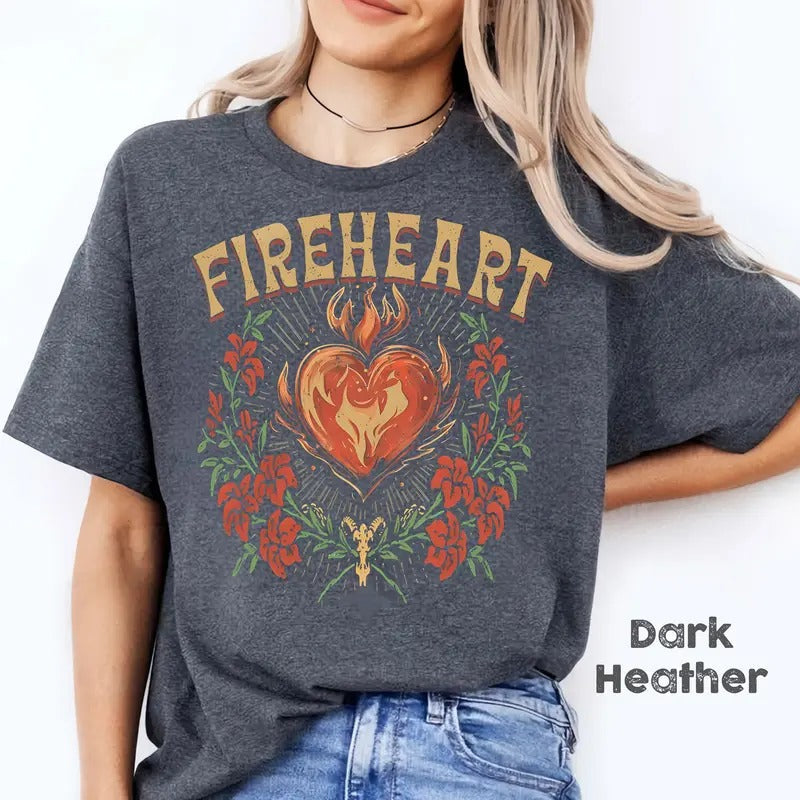 Vintage Fire Heart Retro Night Court Whatever End - Adult & Kids T-Shirts, Sweatshirts & Hoodies apparel design preview 1