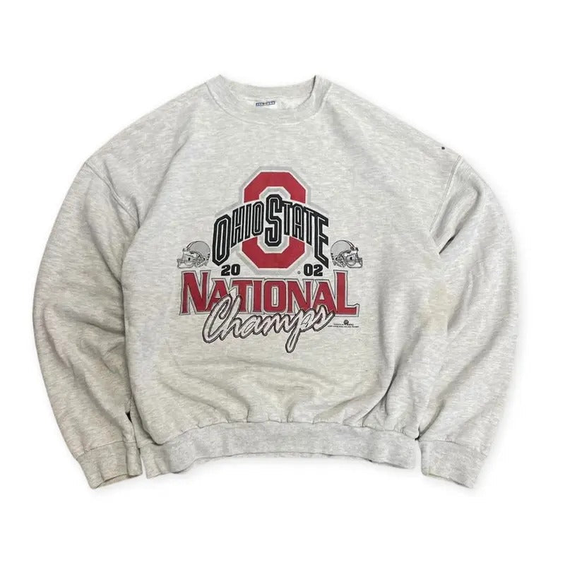 Vintage Football 2002 Ohio State University National - Adult & Kids T-Shirts, Sweatshirts & Hoodies apparel design preview 1