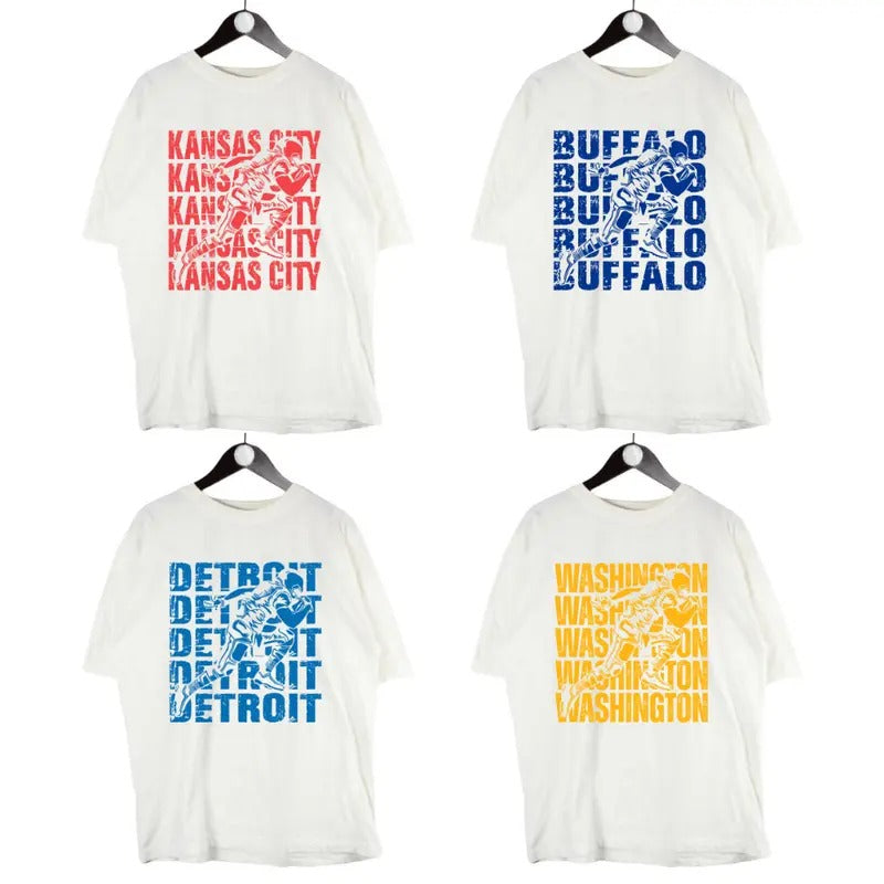 Vintage Football Team White Sports Fan Retro - Adult & Kids T-Shirts, Sweatshirts & Hoodies apparel design preview 1