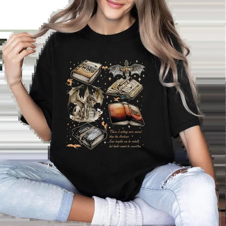 Vintage Fourth Wing War College Dragon Rider Throne - Adult & Kids T-Shirts, Sweatshirts & Hoodies apparel design preview 1