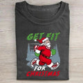 Vintage Funny Get Fit Merry Santa Claus Cute Winter - Adult & Kids T-Shirts, Sweatshirts & Hoodies apparel design preview 1