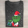 Vintage Funny Movie Gr1nch Holding Pack Merry Santa - Adult & Kids T-Shirts, Sweatshirts & Hoodies apparel design preview 1