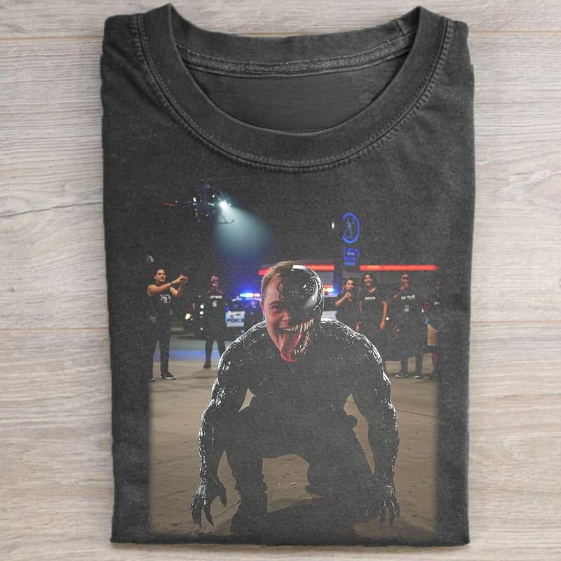 Vintage Funny Venodown Symbiote Down Syndrome Meme - Adult & Kids T-Shirts, Sweatshirts & Hoodies apparel design preview 1