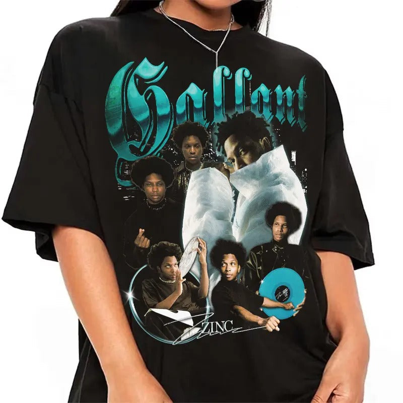 Vintage Gallant ZINC Album Tour Bootleg Fans - Adult & Kids T-Shirts, Sweatshirts & Hoodies apparel design preview 1