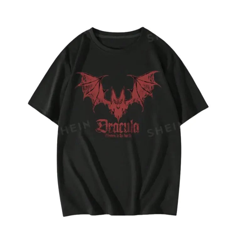 Vintage Goth Bat Print Top Womenswear Underwear - Adult & Kids T-Shirts, Sweatshirts & Hoodies apparel design preview 1