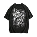 Vintage Goth Skull Cross Top Womenswear Underwear - Adult & Kids T-Shirts, Sweatshirts & Hoodies apparel design preview 1