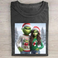 Vintage Gr1nch Couple Funny Santa Claus - Adult & Kids T-Shirts, Sweatshirts & Hoodies apparel design preview 1