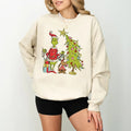 Vintage Grinchmas Tree Santa Whimsical Whoville - Adult & Kids T-Shirts, Sweatshirts & Hoodies apparel design preview 1