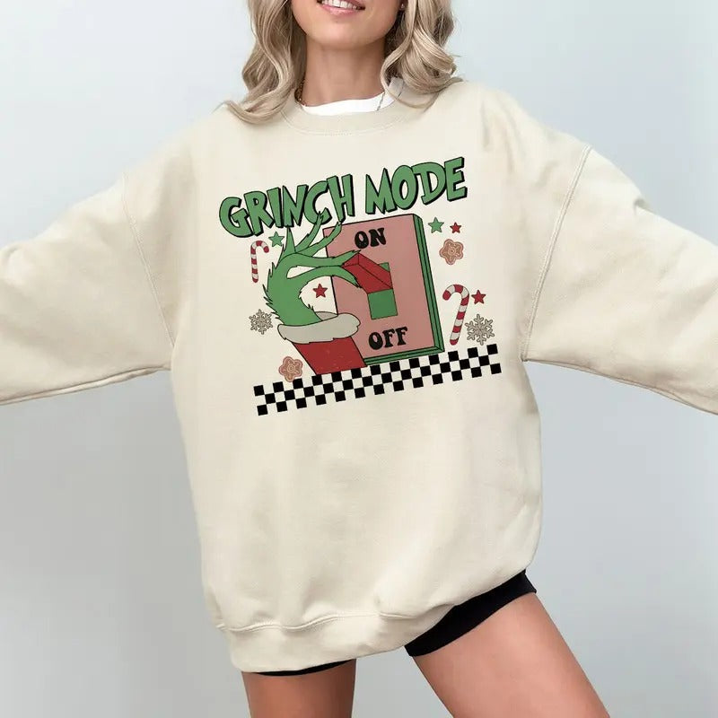 Vintage Grinnch Mode Retro Movies - Adult & Kids T-Shirts, Sweatshirts & Hoodies apparel design preview 1