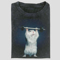 Vintage Gym Hamster Funny Lifting Meme Animal Buff - Adult & Kids T-Shirts, Sweatshirts & Hoodies apparel design preview 1