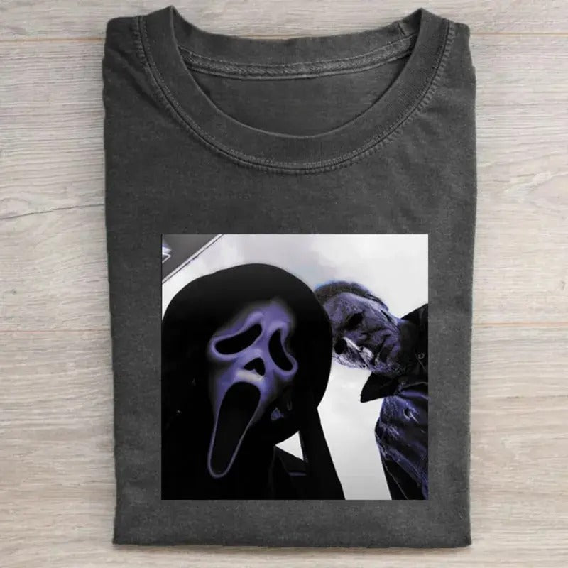 Vintage Halloween Michael Myers Scream Horror Movie - Adult & Kids T-Shirts, Sweatshirts & Hoodies apparel design preview 1