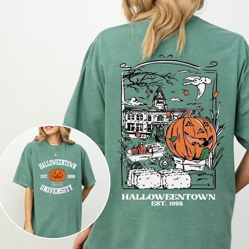 Vintage Halloweentown 1998 - Adult & Kids T-Shirts, Sweatshirts & Hoodies apparel design preview 1