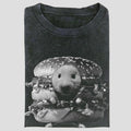 Vintage Hamster Burger Funny Fast Food Meme Rat Bun - Adult & Kids T-Shirts, Sweatshirts & Hoodies apparel design preview 1
