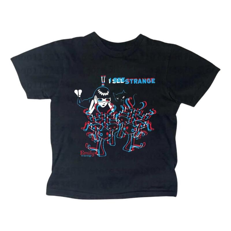Vintage I See Strange Baby Gothic Emo Girl Top Y2k - Adult & Kids T-Shirts, Sweatshirts & Hoodies apparel design preview 1