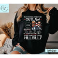 Vintage I'M Voting Outlaw Hillbilly 2024 Ridin Trump - Adult & Kids T-Shirts, Sweatshirts & Hoodies apparel design preview 1