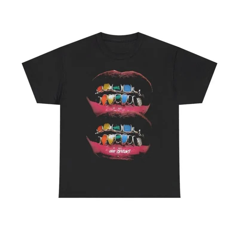 Vintage Iced Out Twin Grill Y2k 90s Hip Hop Heavy - Adult & Kids T-Shirts, Sweatshirts & Hoodies apparel design preview 1